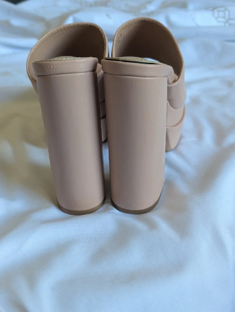 Anna Nude Pink Platform Mule Slide